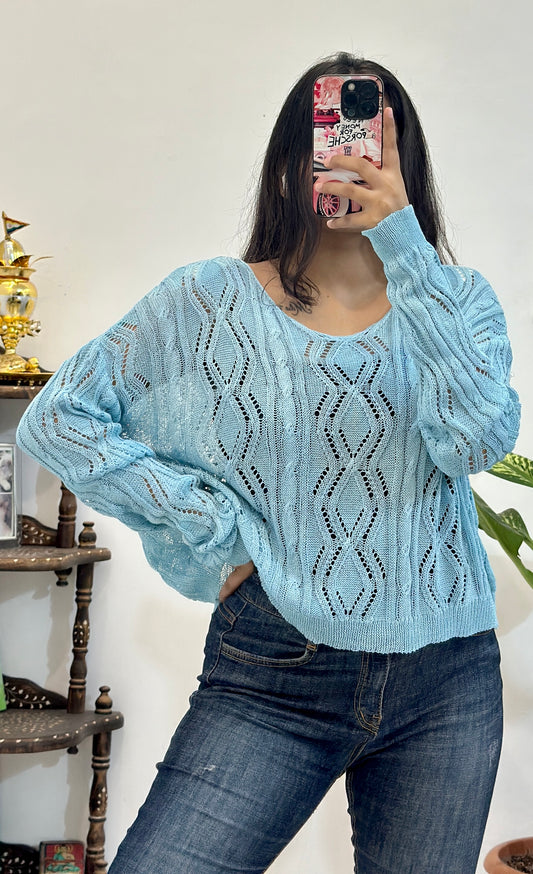 Oversized crochet top (freesize)
