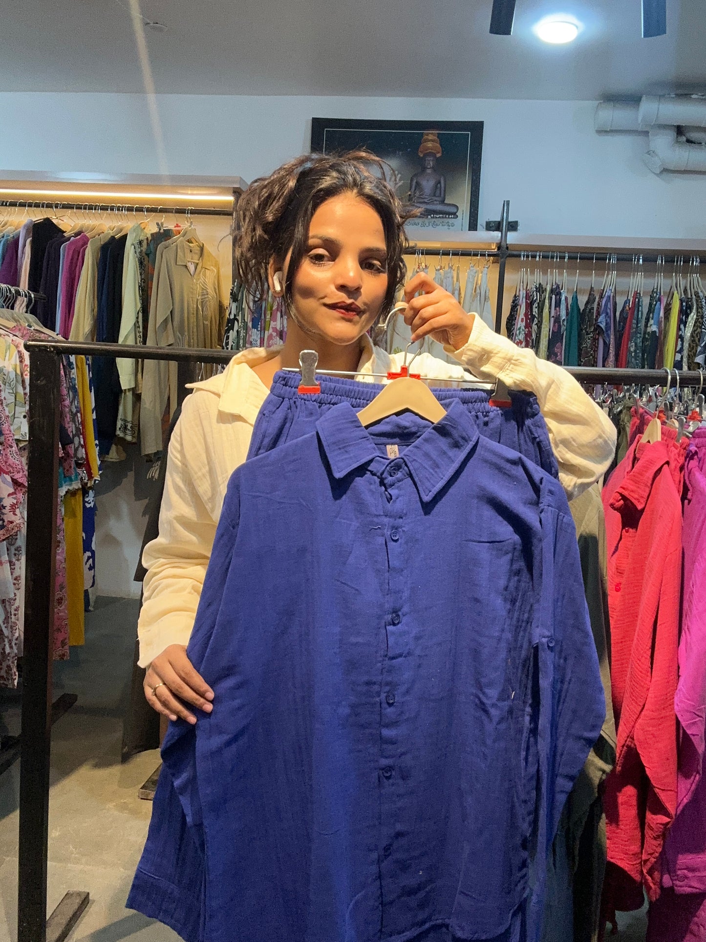 Pretty freesize cotton Cordset (upto 40-44)