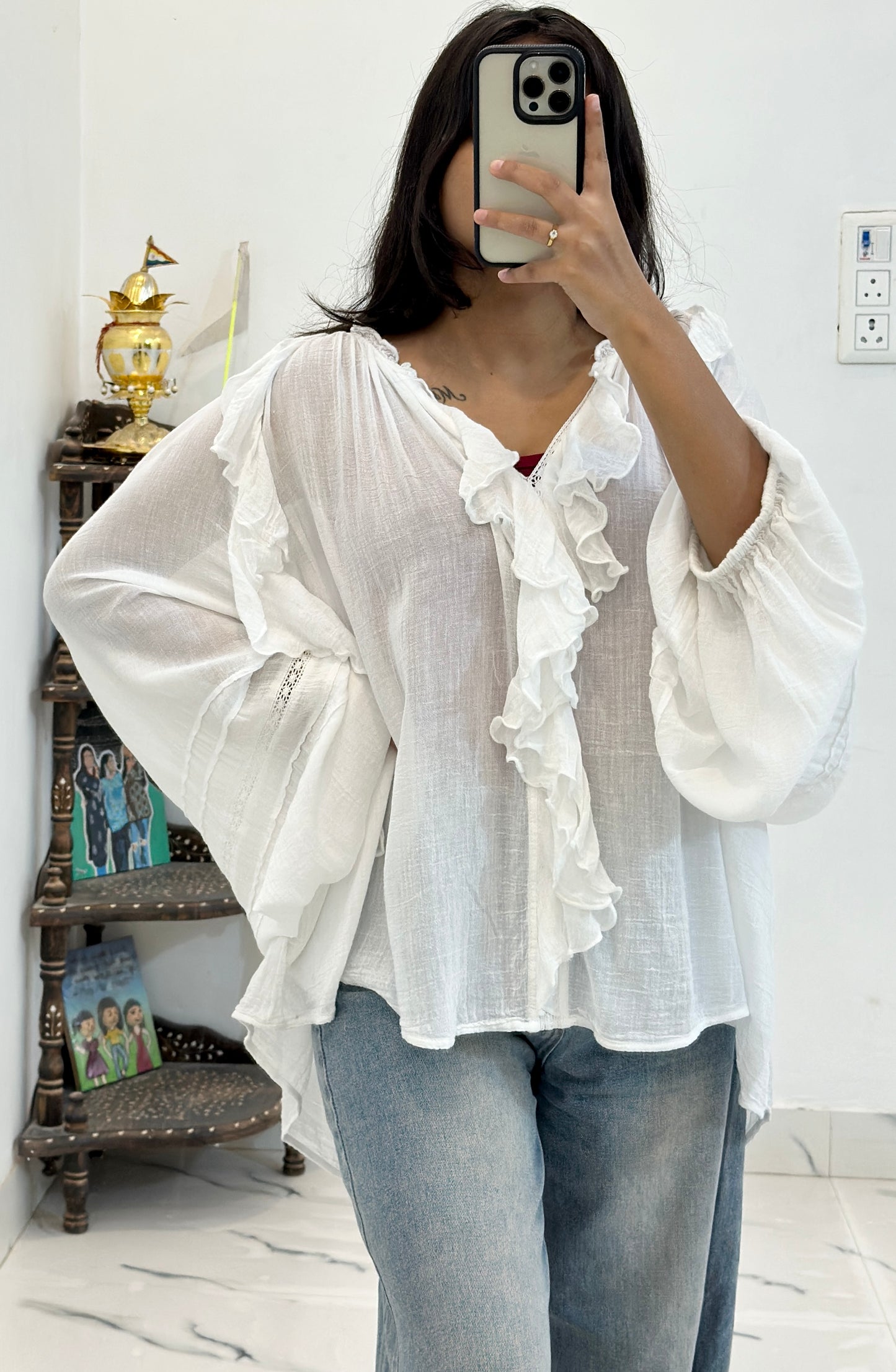 Oversized cotton top (48-52) 2XL