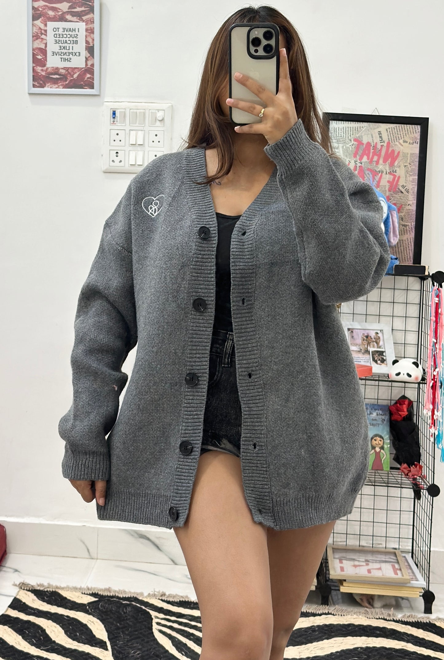 Oversized heavy cardigan (42-44)