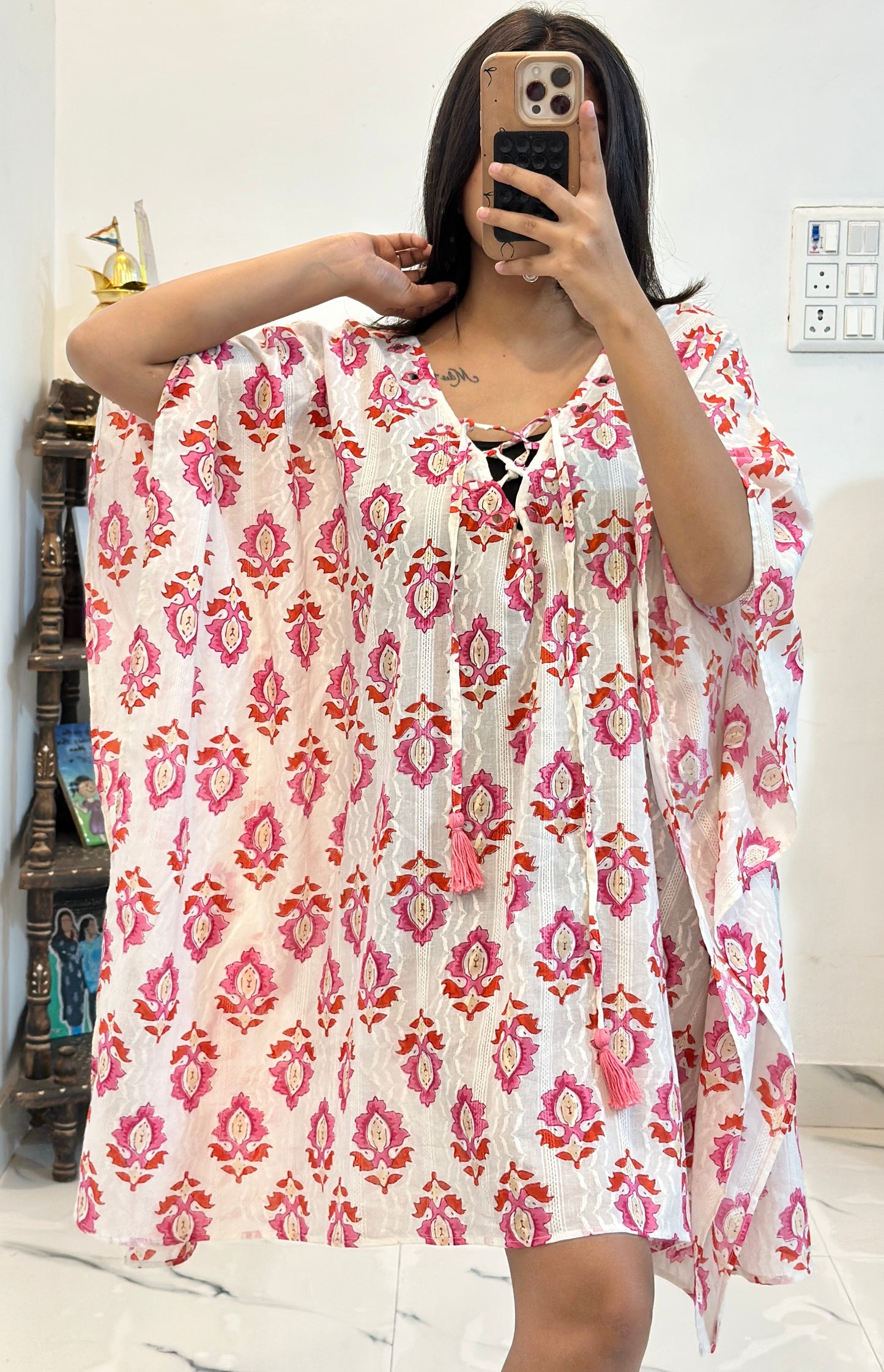 Pretty cotton kaftan (freestyle upto 46)