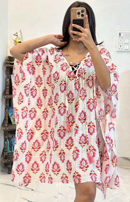 Pretty cotton kaftan (freestyle upto 46)