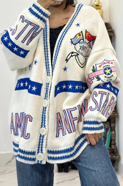 Heavy oversized cardigan (50-52)