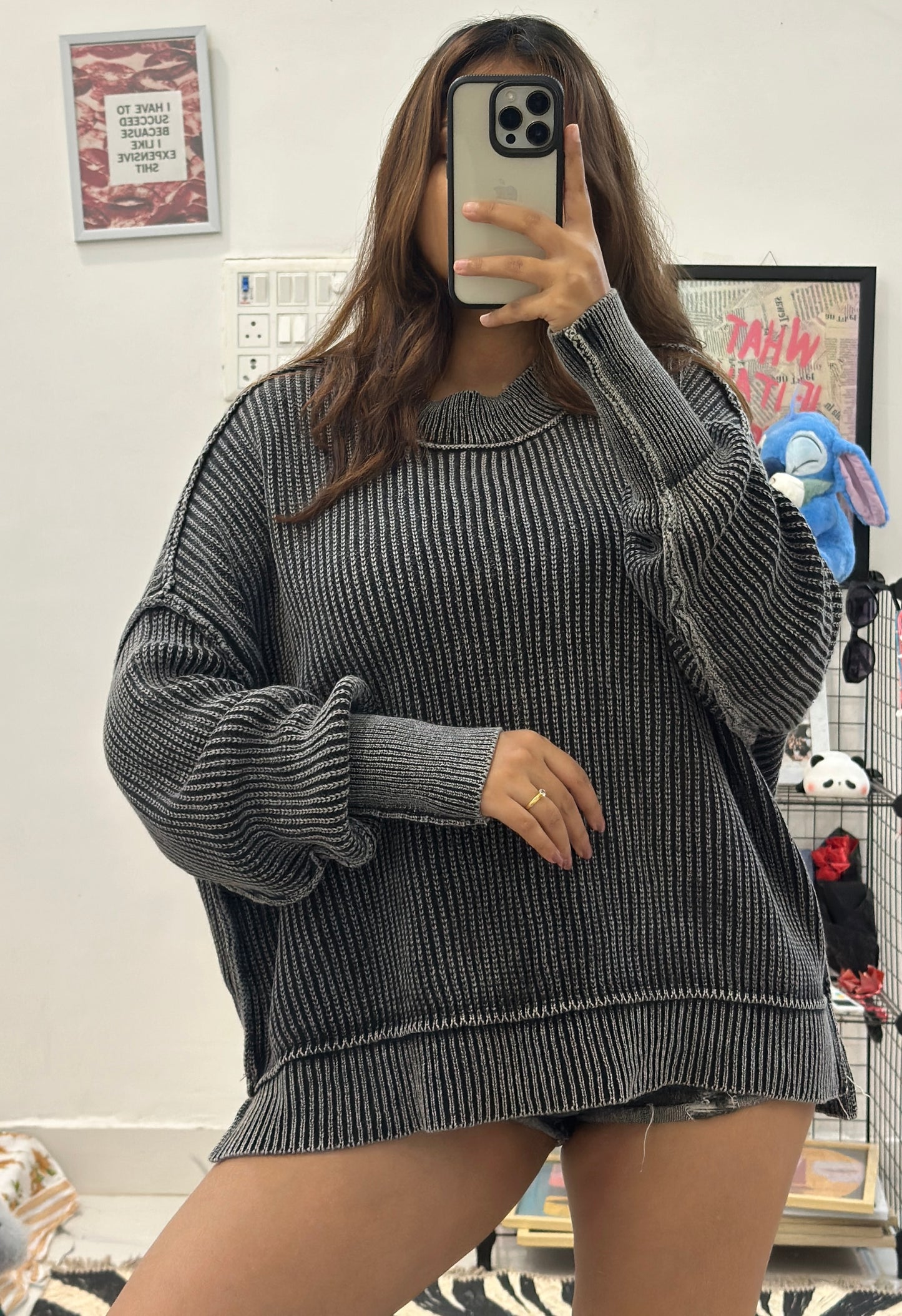 Oversized Korean sweater (42-48)