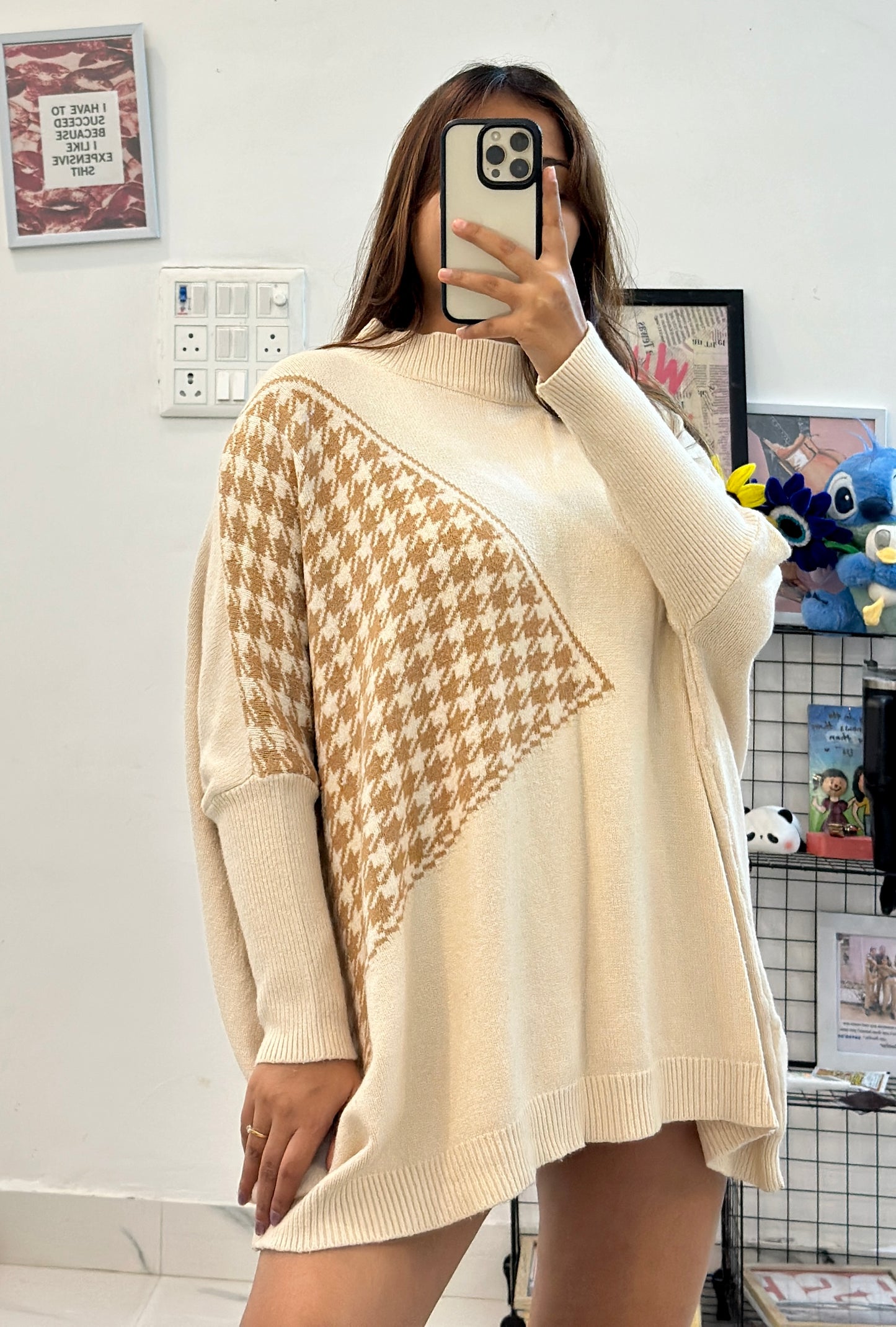 Oversized Korean sweater (freesize upto 50)