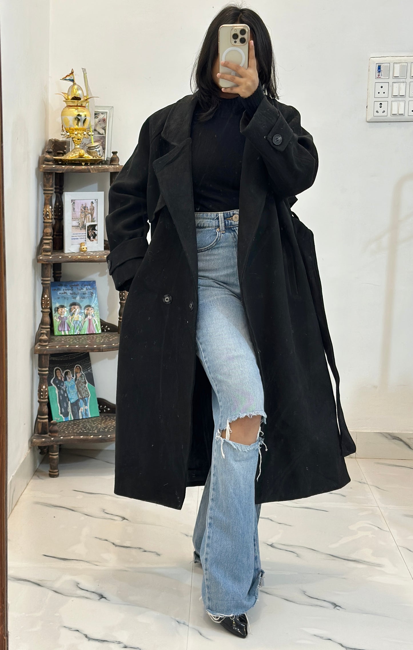 Heavy long coat (42-44)