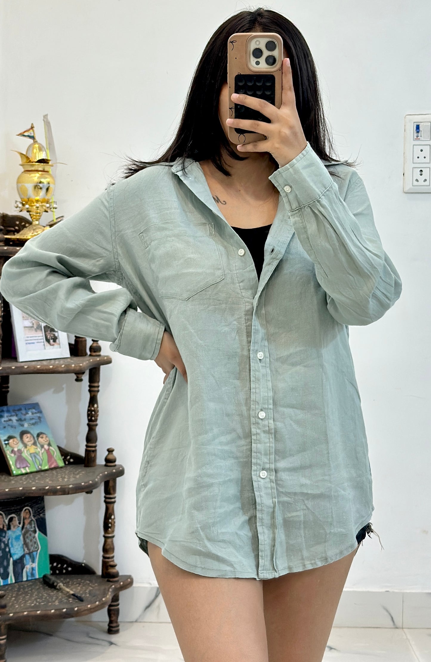 Linen shirt (34-36)