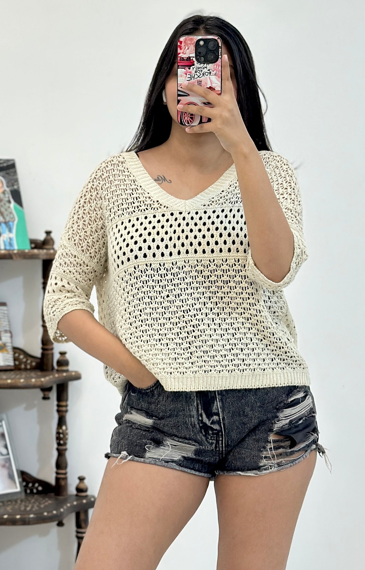 Crochet top (36-38)