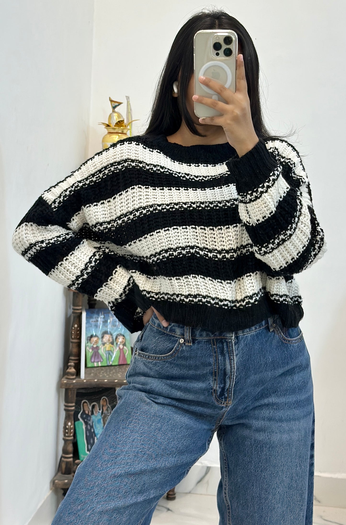 Oversized crop sweater (46-48)