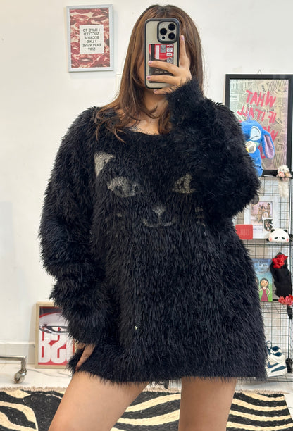 Oversized furry sweater (46-48)
