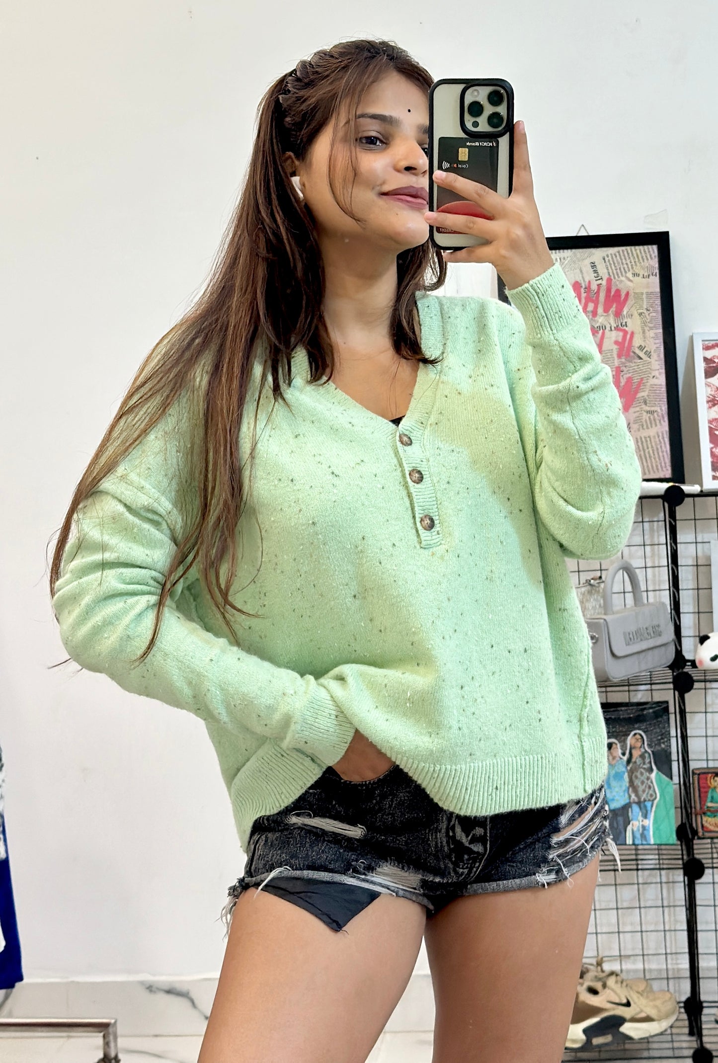 Pretty Korean sweater (40-42)