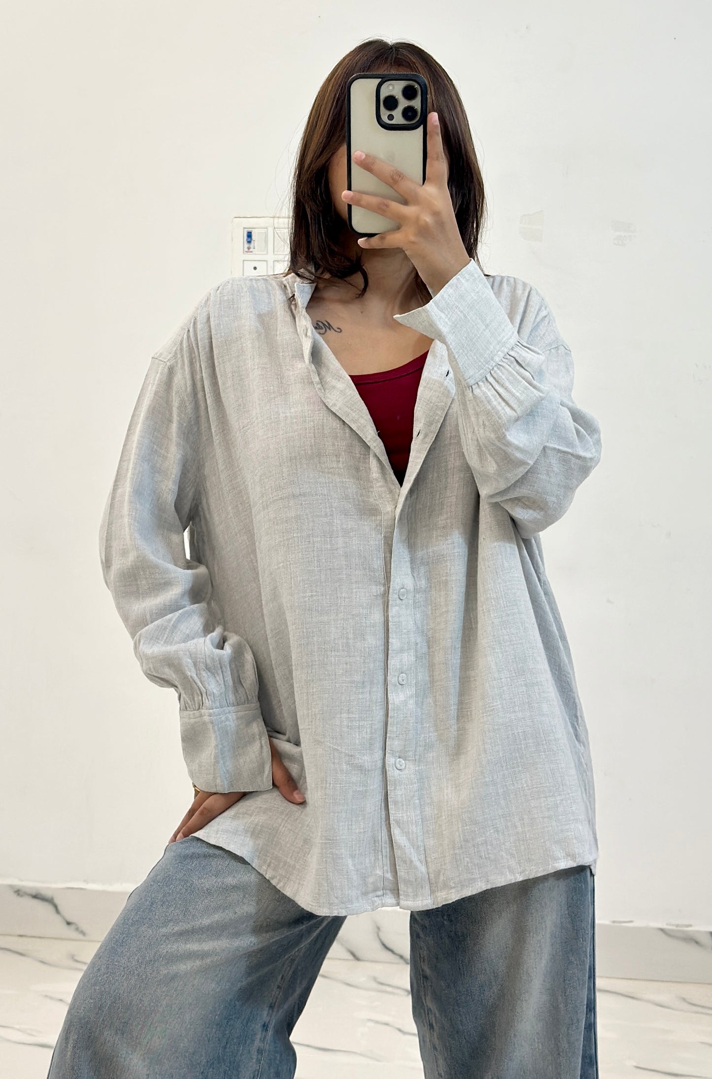 Oversized linen shirt (40-42)