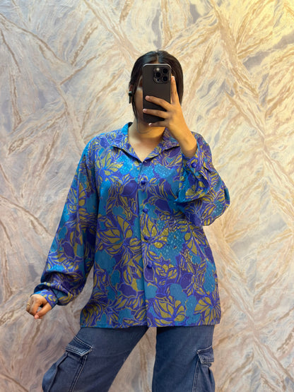 Printed oversized shirt