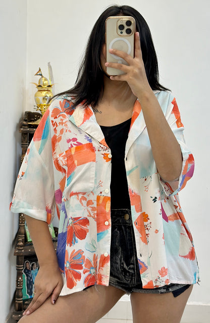 Oversized cotton shirt (40-42)