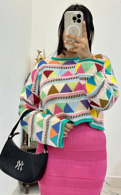 Pretty woollen cord set (26-28 waist / 34-38 top)