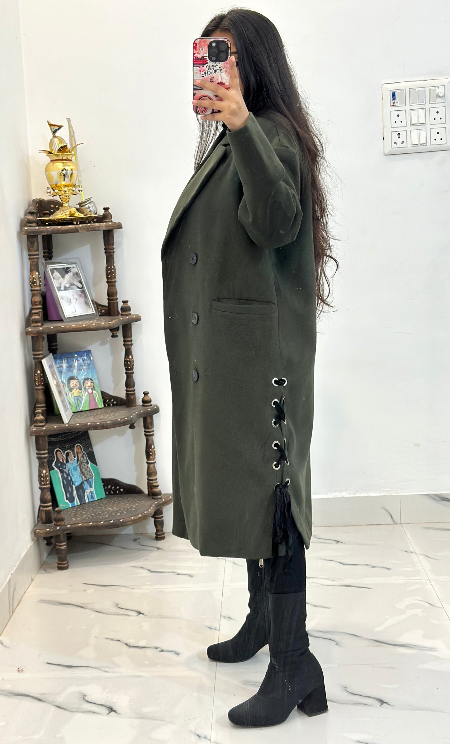 Heavy korean long coat (36-38)