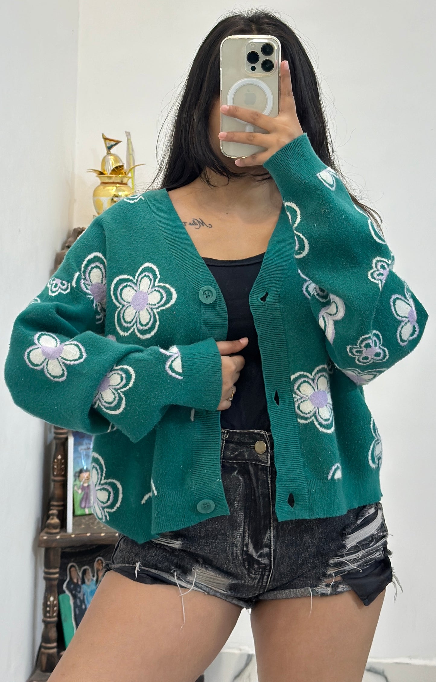 Korean oversized soft cardigan (46-48)