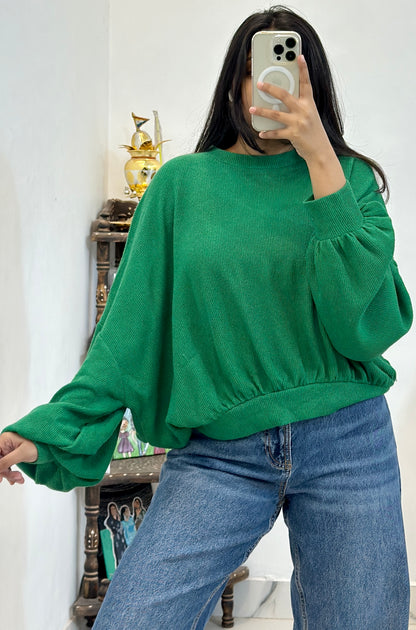 Oversized pullover (freesize upto 48)