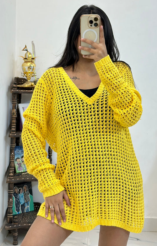 Oversized crochet top (42-44)