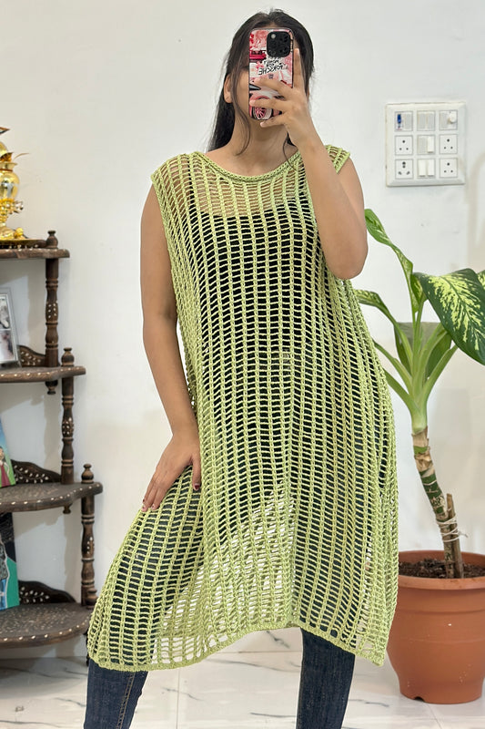 Long crochet top (42-44)