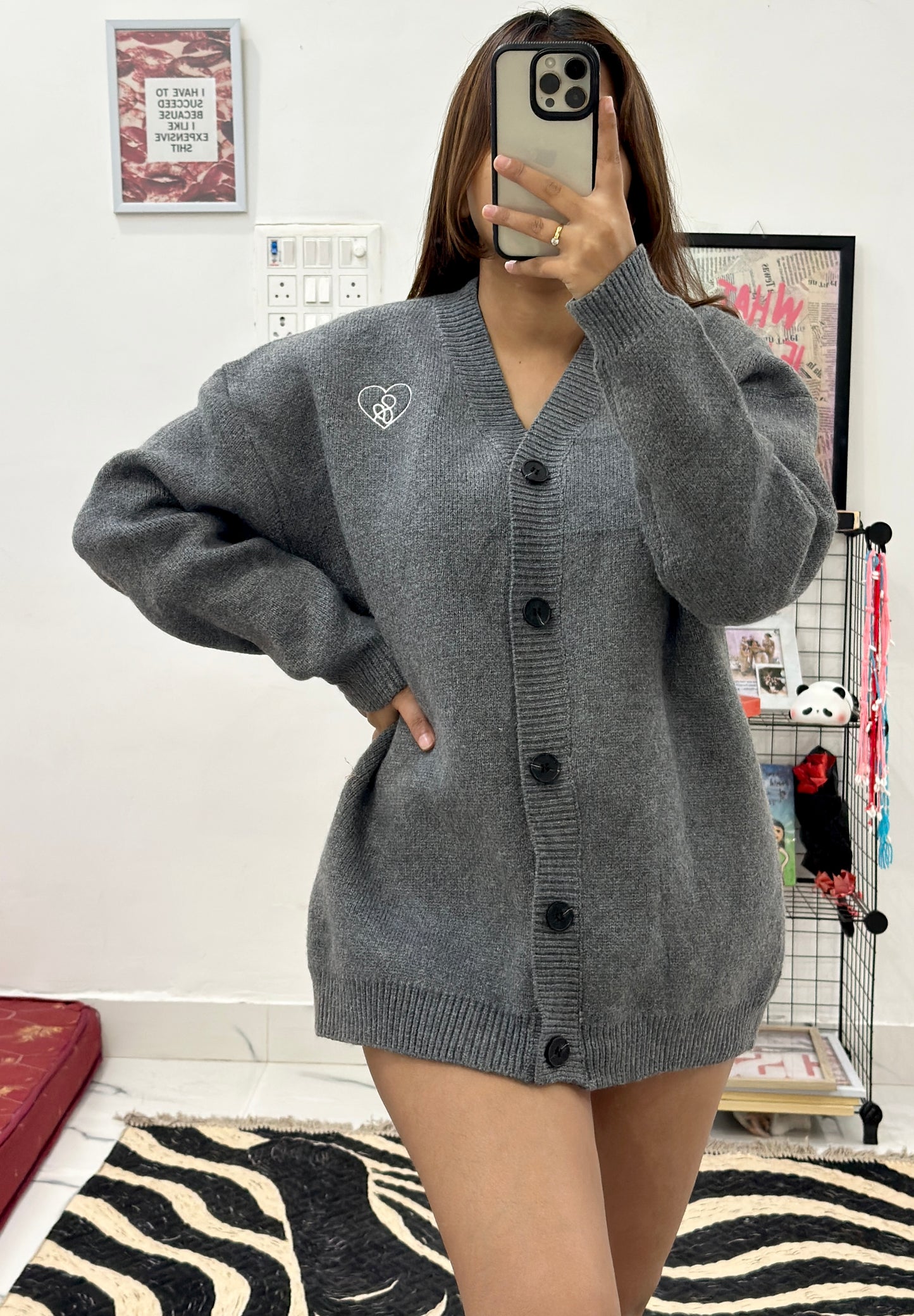 Oversized heavy cardigan (42-44)