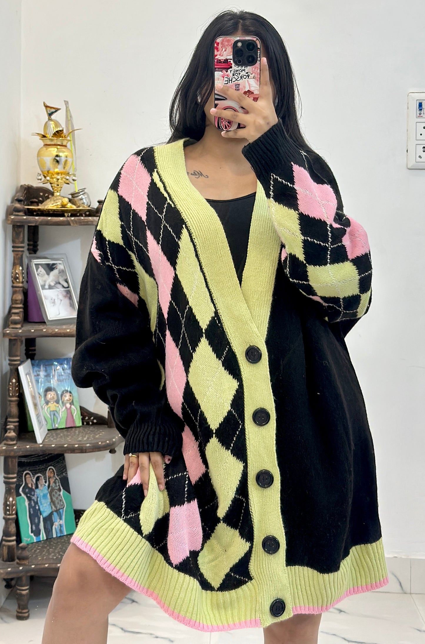 Korean oversized cardigan (50-52)