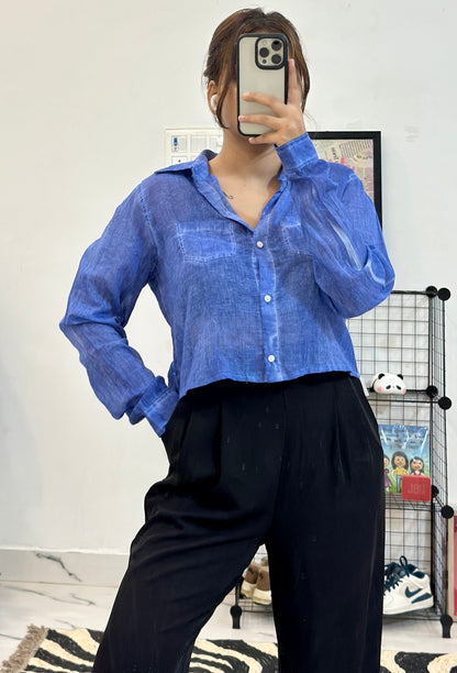Pretty crop shirt (36-38)