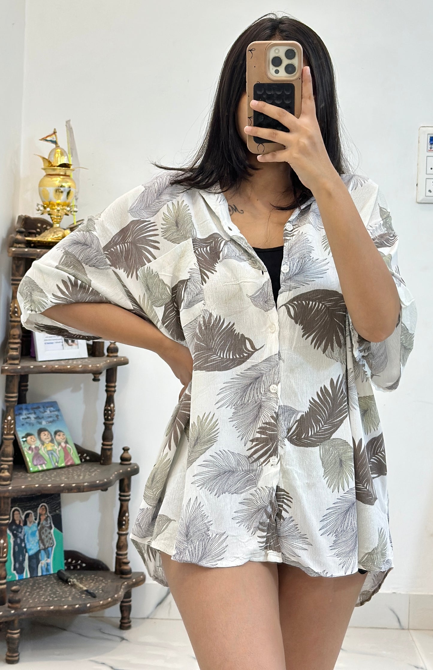 Oversized cotton shirt (44-46)
