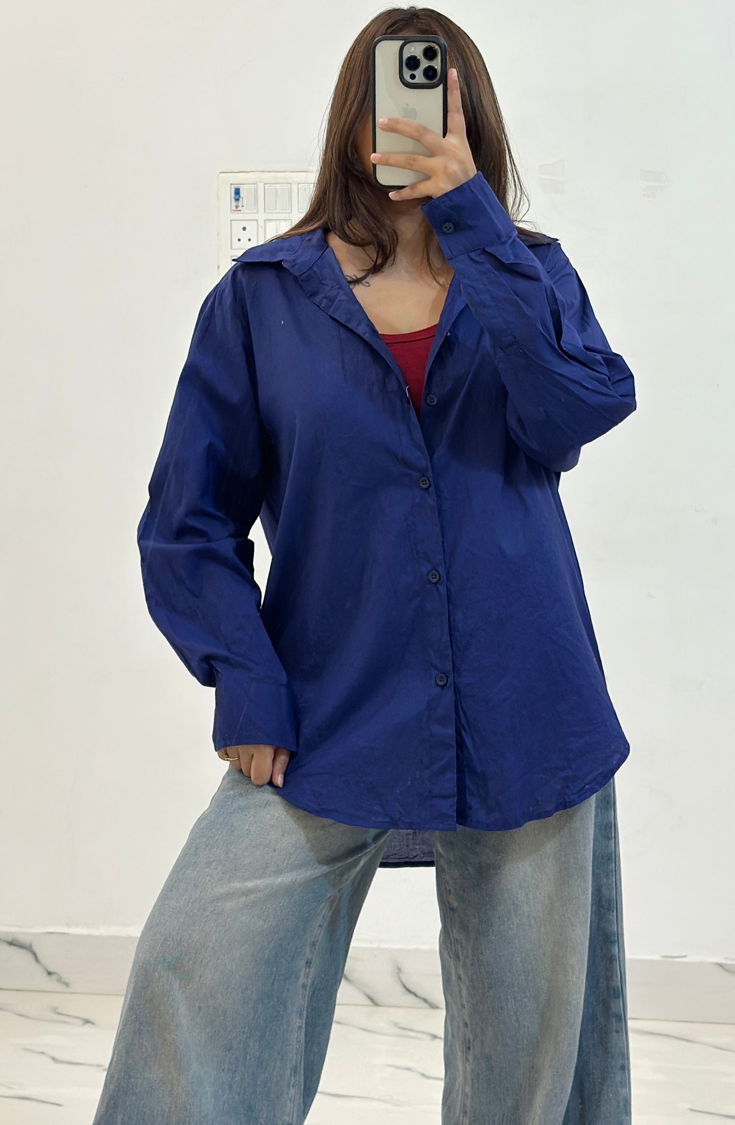 Cotton oversized shirt (40-42)