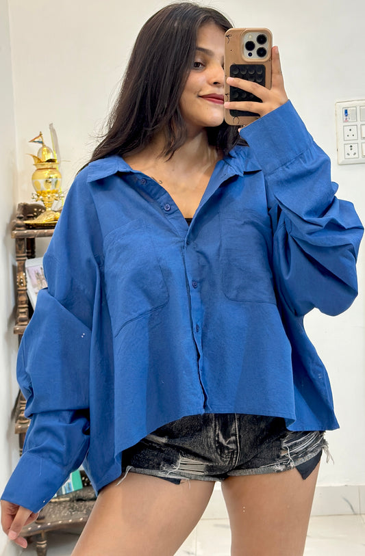 Oversized cotton shirt (50-52)