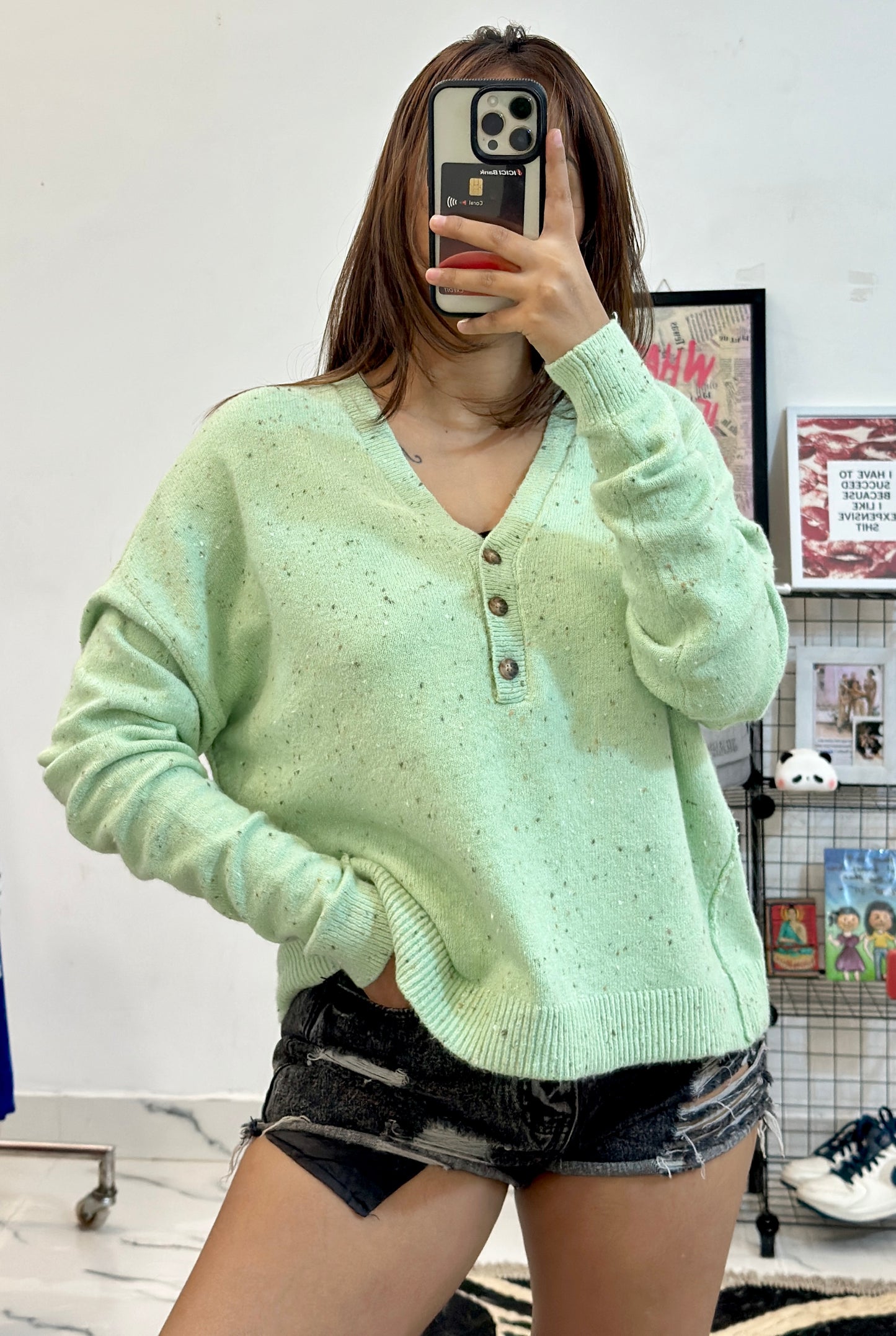 Pretty Korean sweater (40-42)