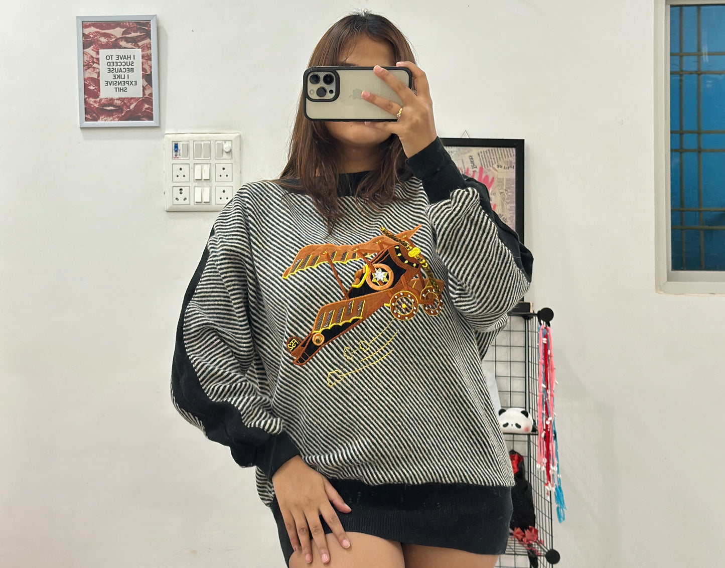 Oversized Korean sweater (38-40)