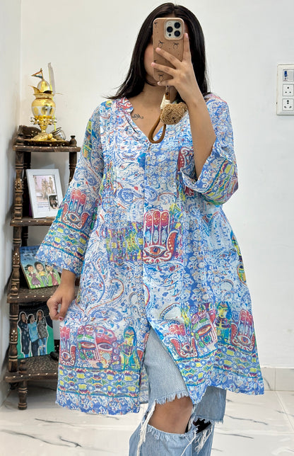 Oversized cotton shirt (40-44)