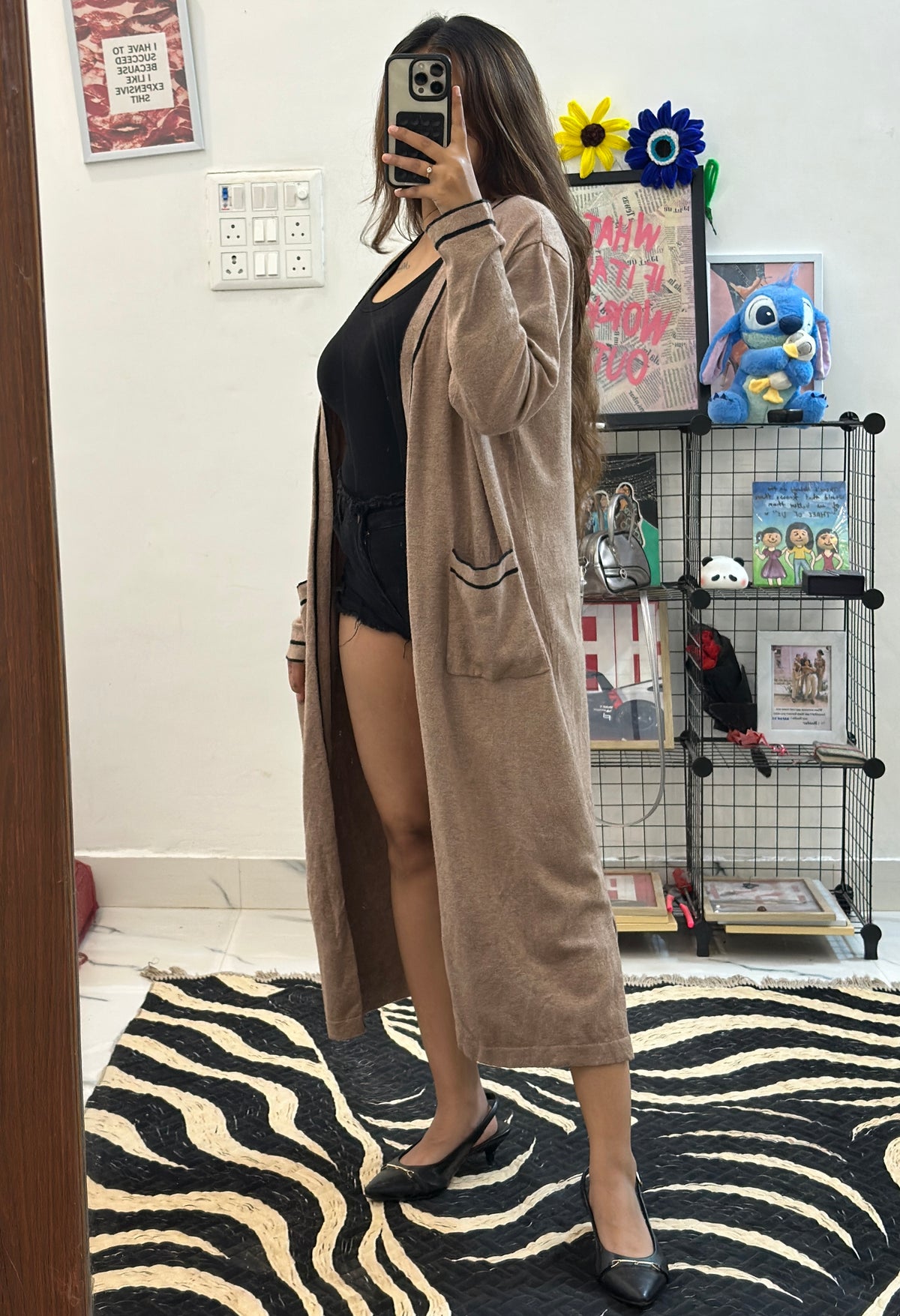 Oversized long shrug (40-42)