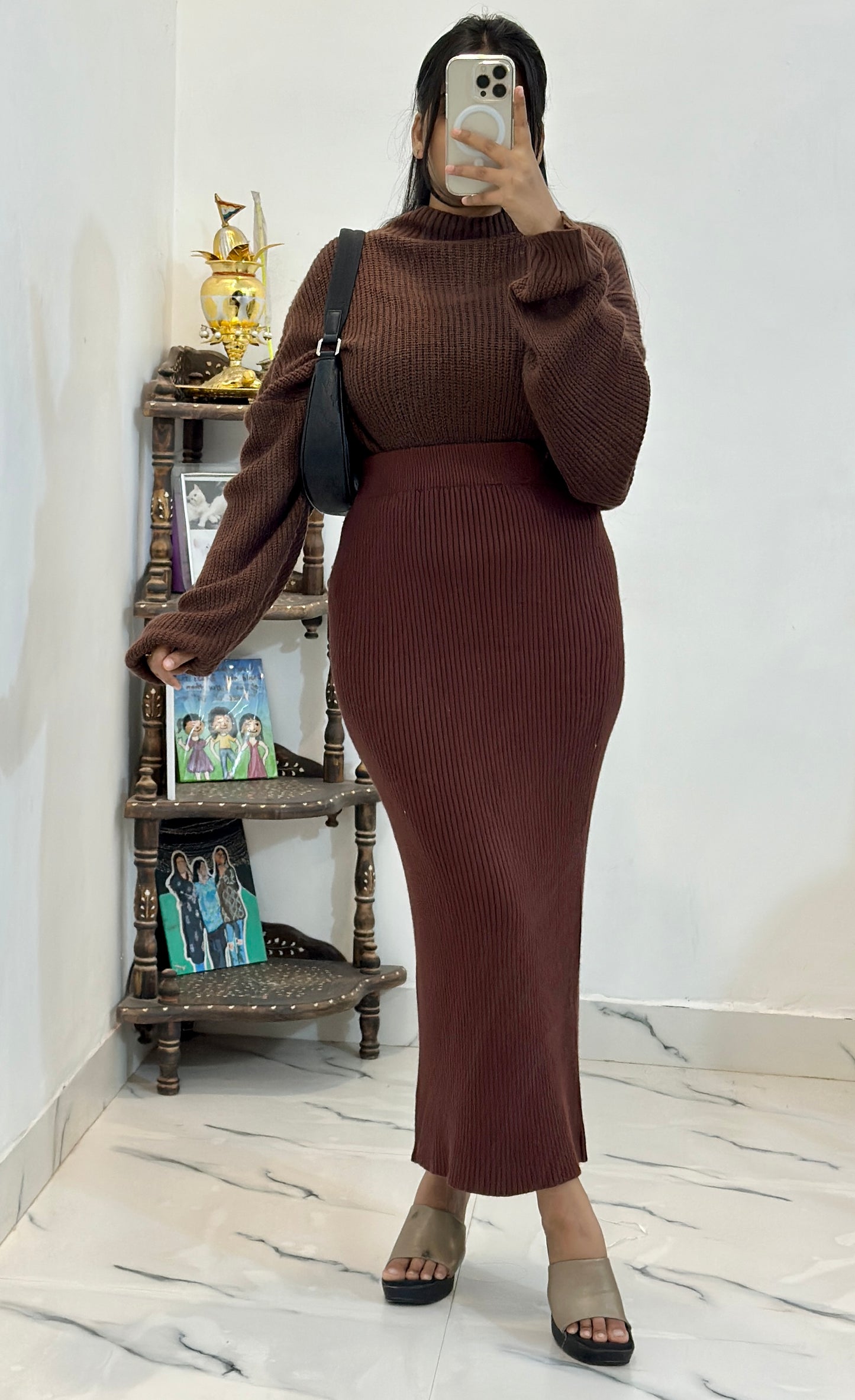 Pretty woollen cord set (26-28 waist / freesize top)