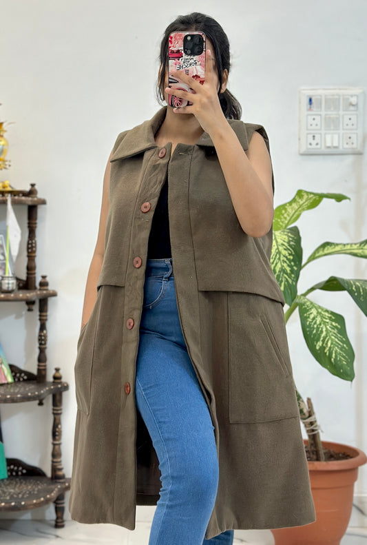 Long vest coat (38-40)
