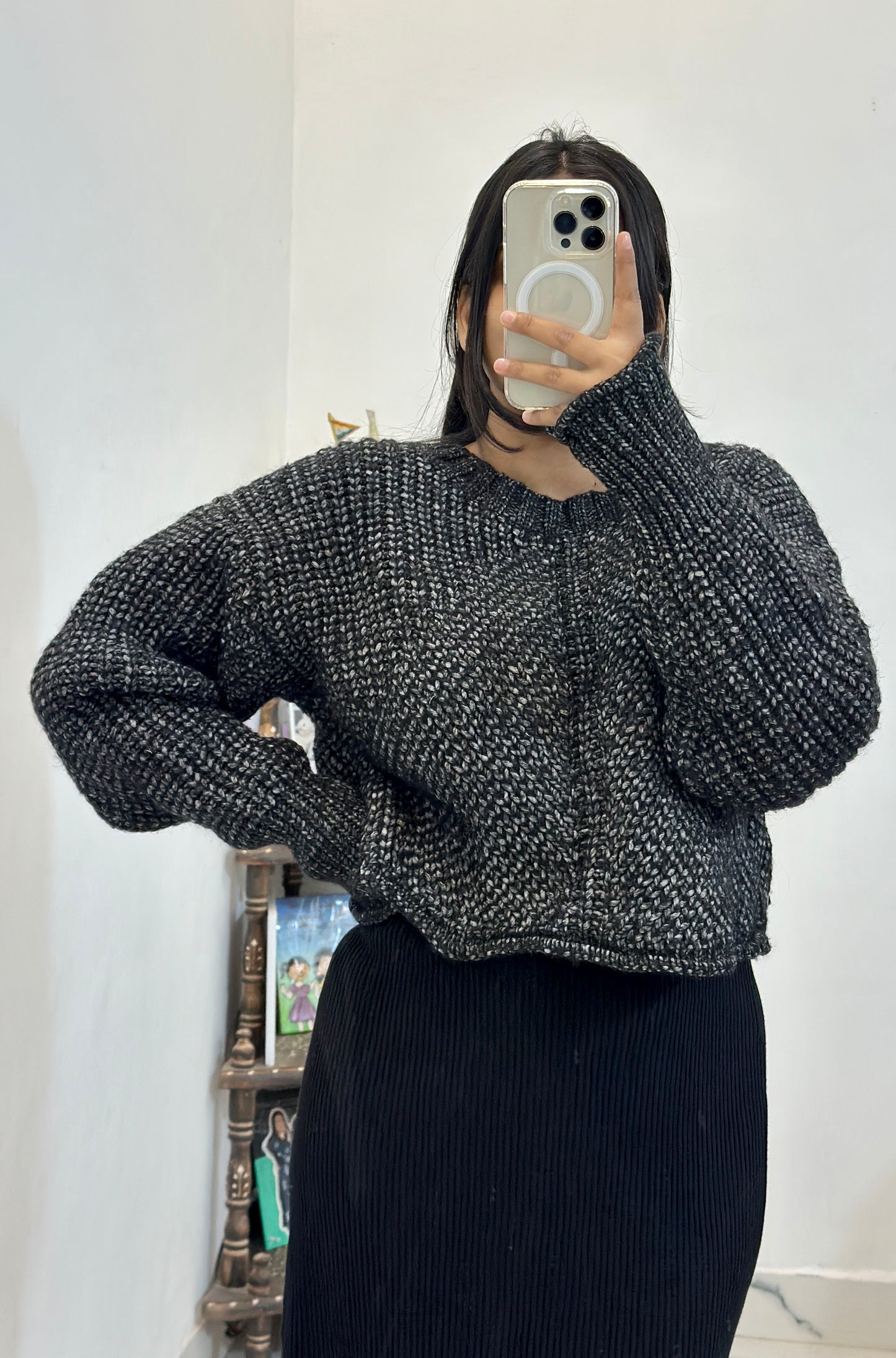 Pretty woollen cord set (32-34 waist / freesize top upto 46)