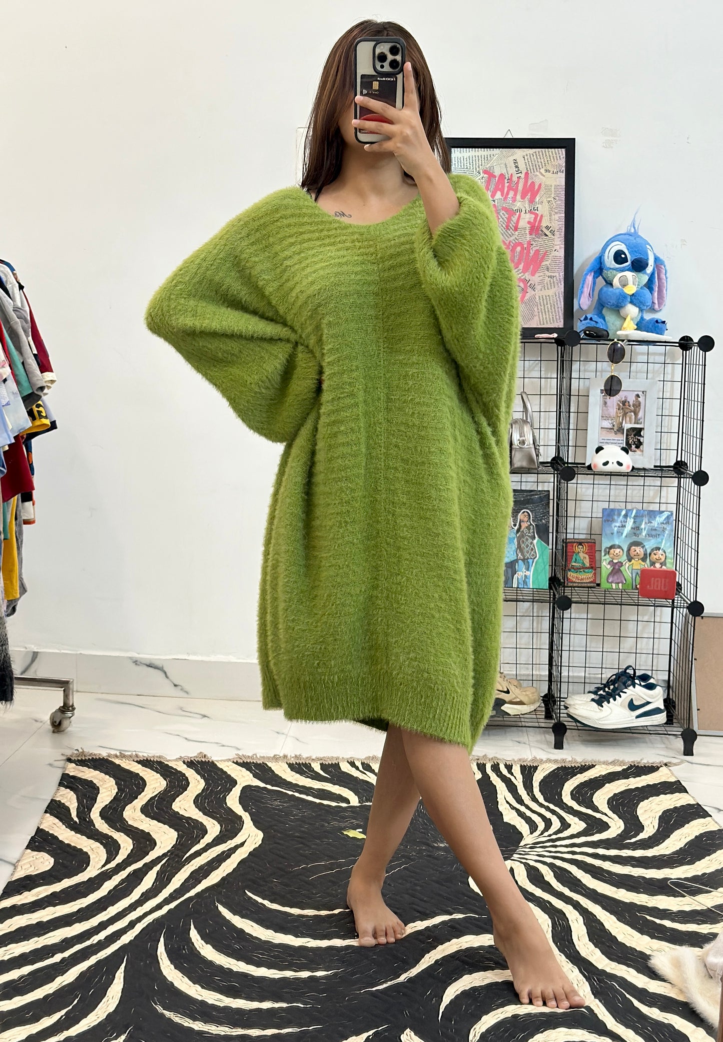 Heavy long furry pullover (50-52)