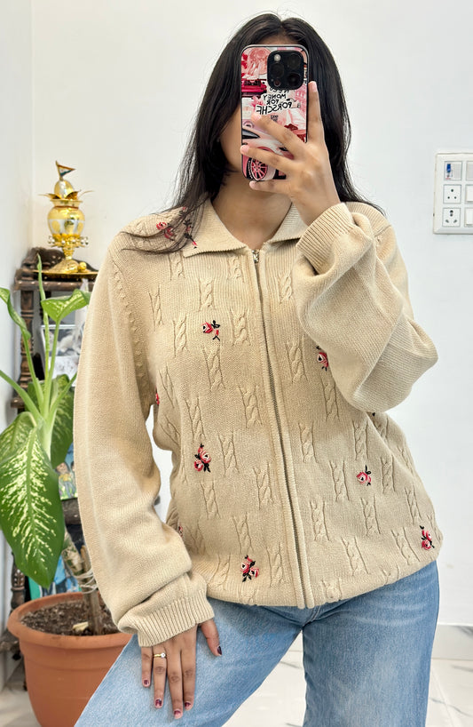 Embroidered zipper (40-42)