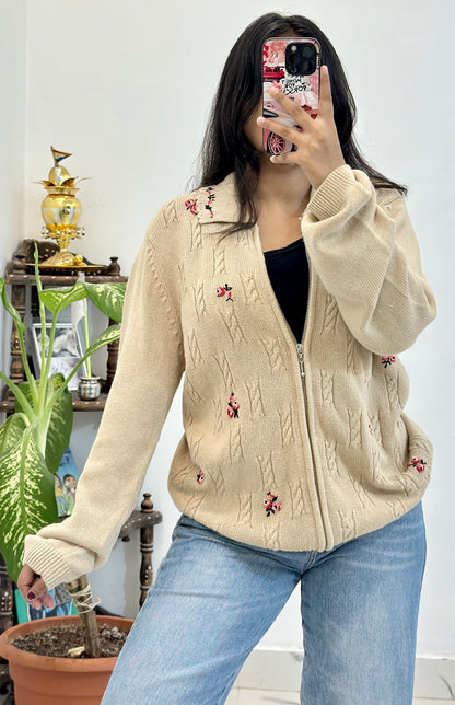 Embroidered zipper (40-42)