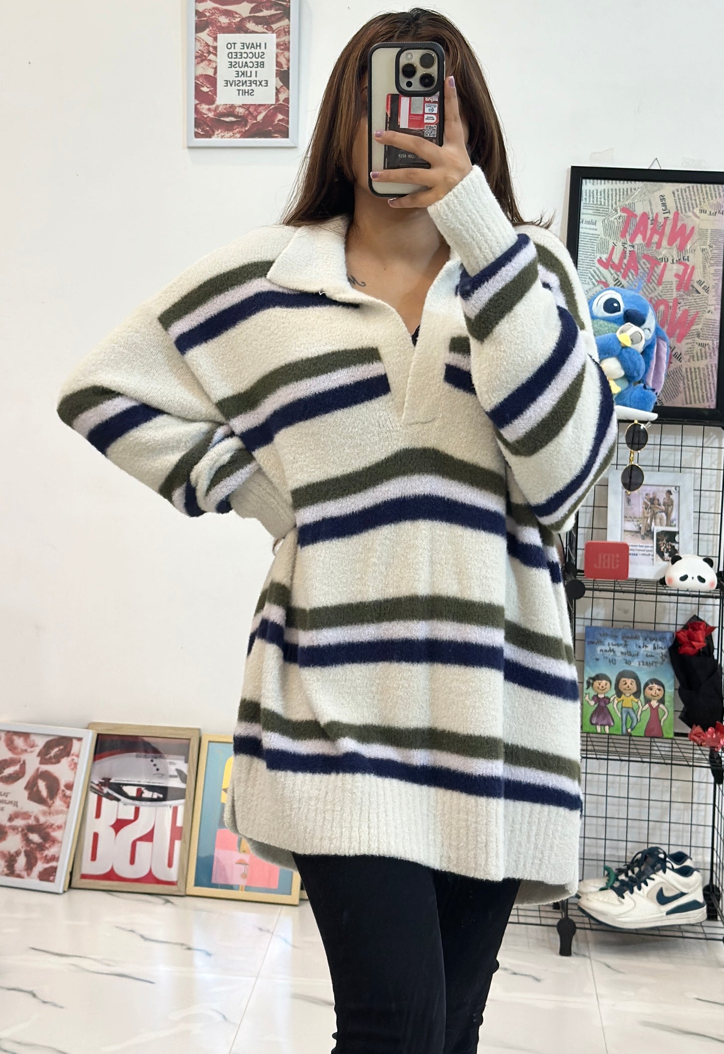 Oversized furry sweater (46-48)