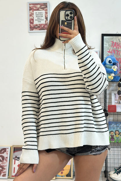 Oversized zipper sweater (40-42)