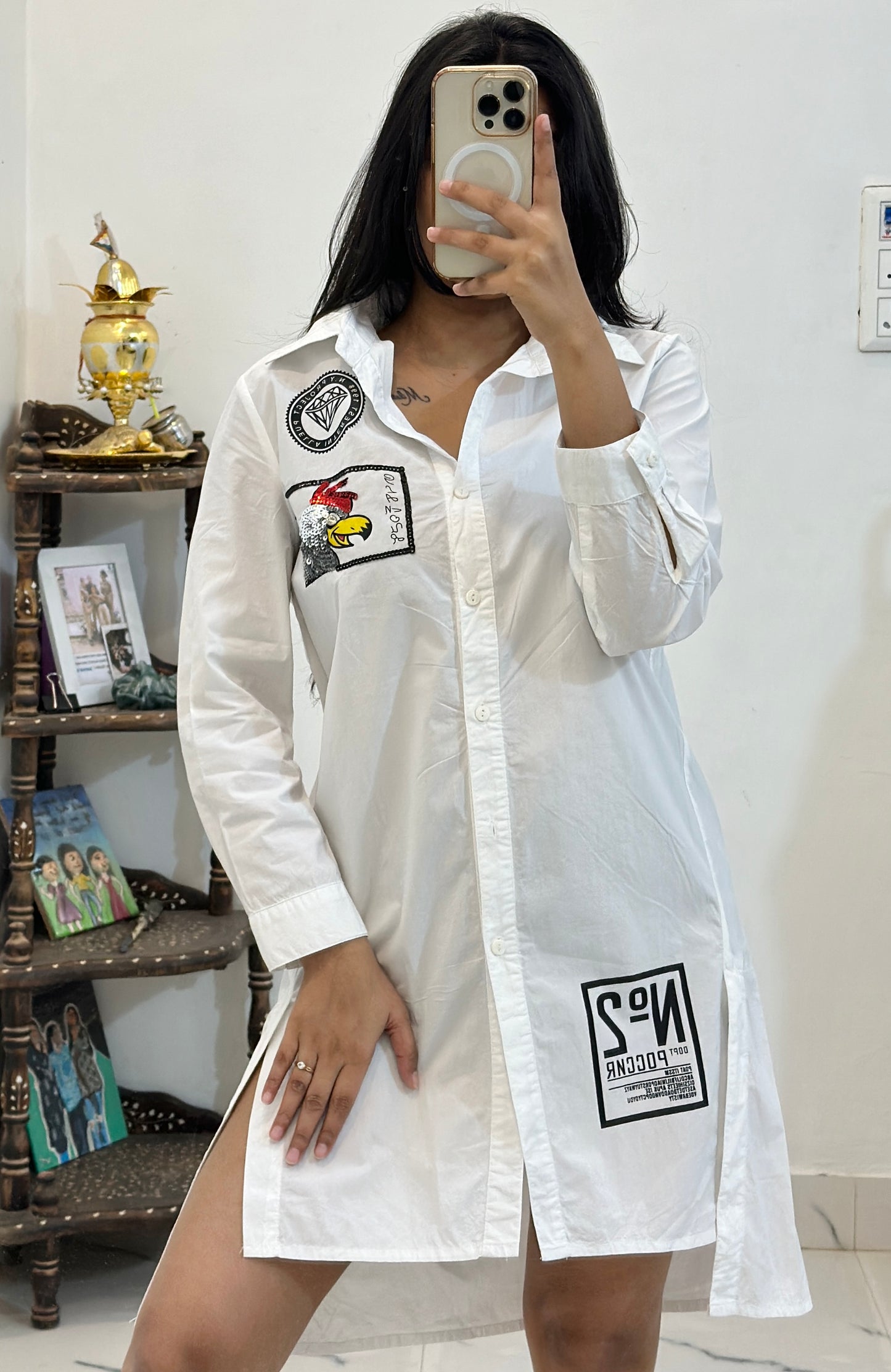 Long cotton shirt (32-34)