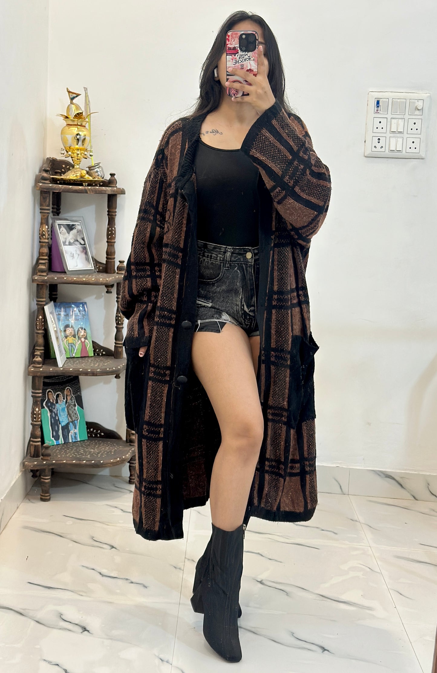Oversized long heavy shrug/cardigan (upto 50)