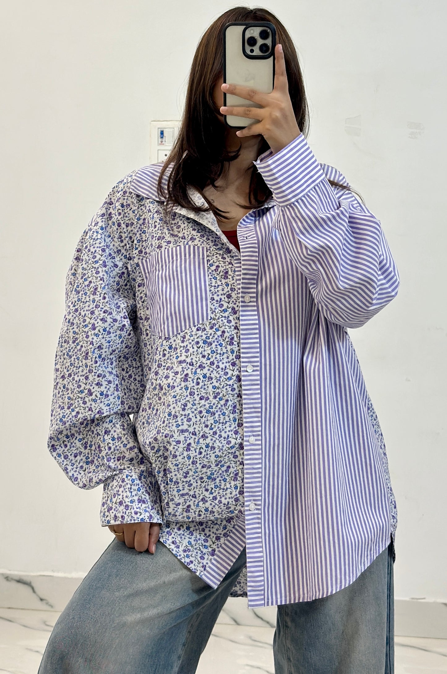 Oversized cotton shirt (40-42)