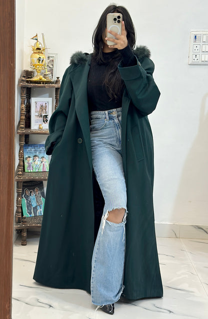 Heavy furr long coat (46-48)