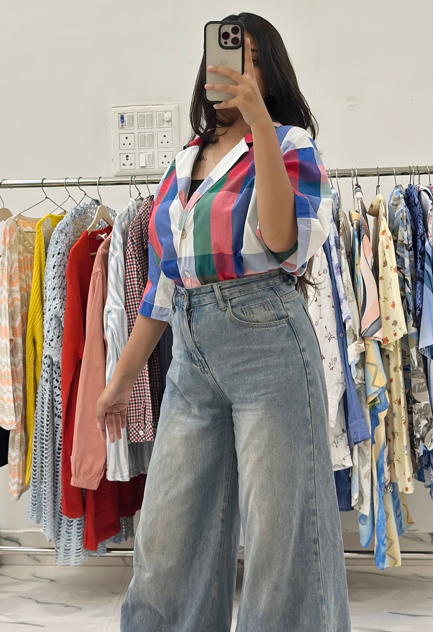 Oversized cotton shirt (40-42)