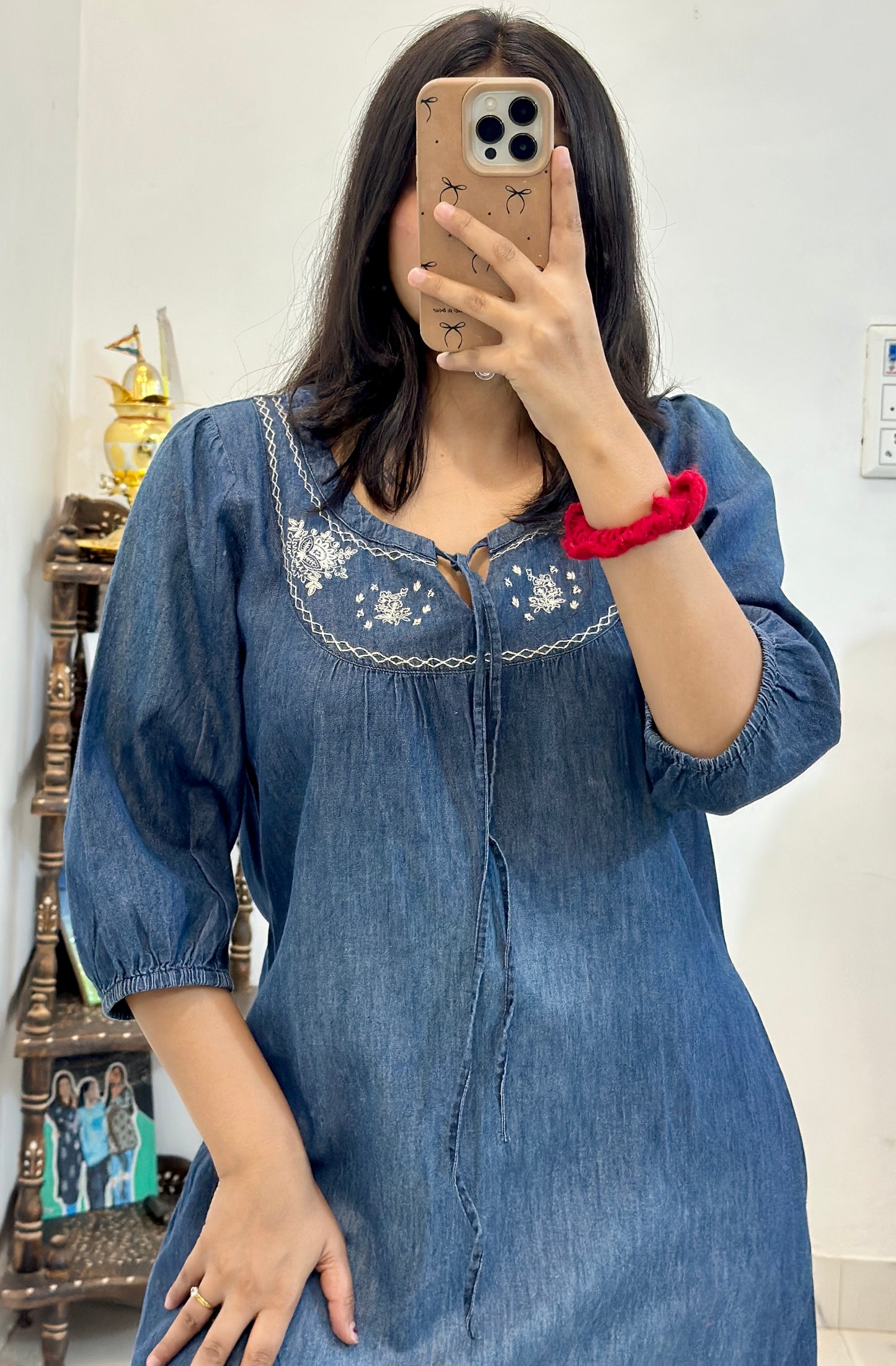 Pretty denim dress (34-36)