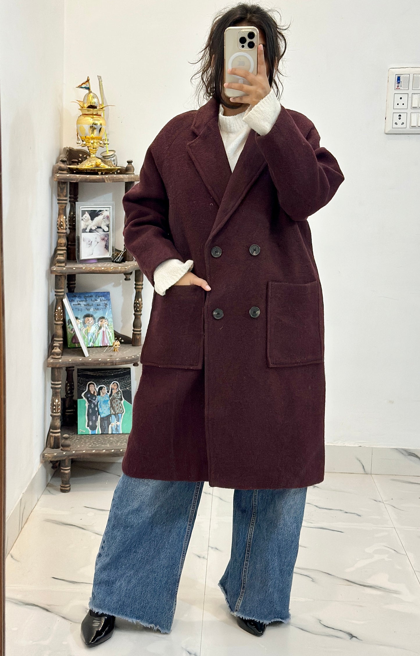 Heavy long coat (36-38)