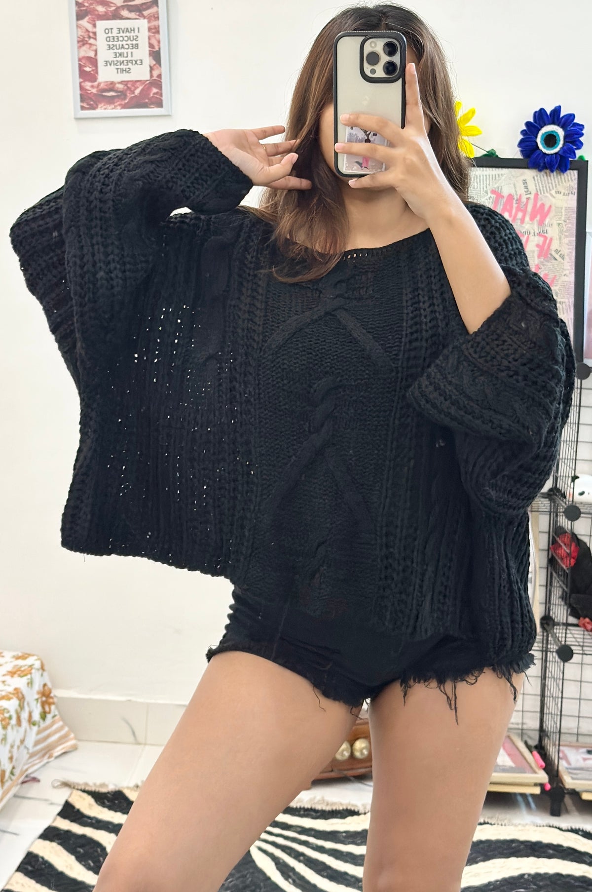 Oversized Korean sweater (freesize 50+)